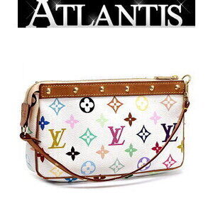 Louis Vuitton Pochette Accessoires Accessory Pouch Multicolor White